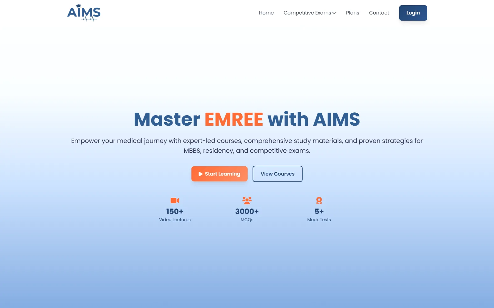 Study at AIMS study abroad consultancy website — built by Kode studio